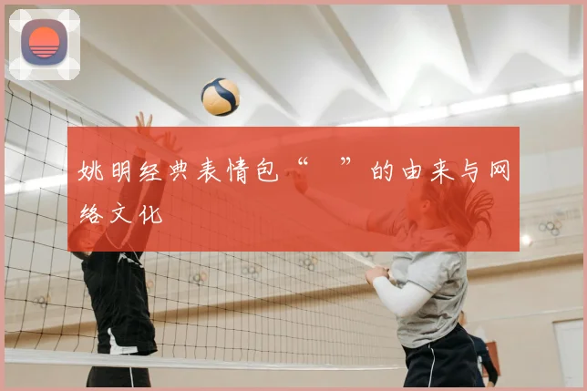 姚明经典表情包“囧”的由来与网络文化